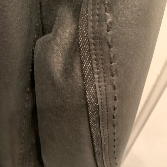 Black Leather Coat M - Picture 9 of 16